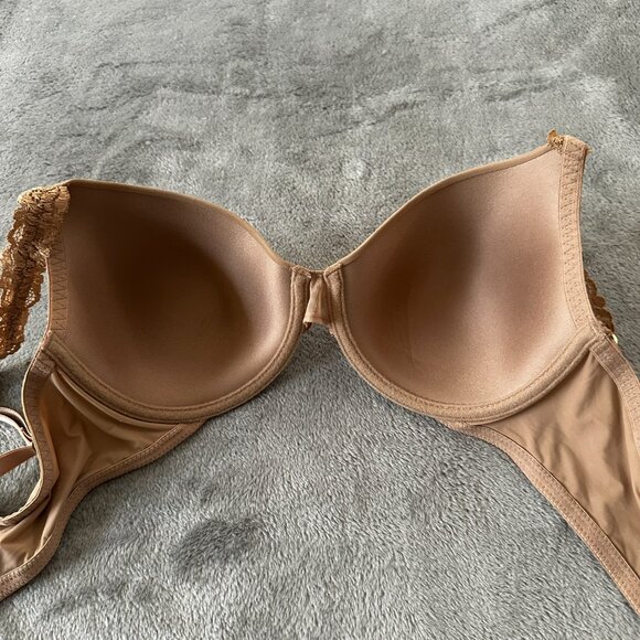 Natori Tan T-Shirt Bra with Underwire Support - Picture 3 of 4